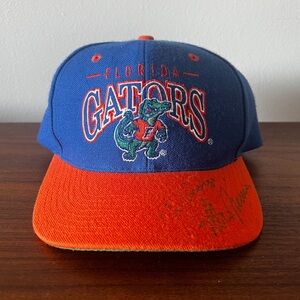 Vintage Florida Gators Hat 90’s The‎ Game SnapBack Autographed